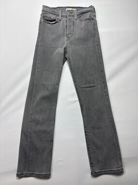 Levi's Women's Wedgie‎ Button Fly Straight Leg Gray Jeans - Size 26x28 (24x25)